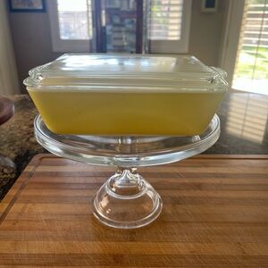 Vintage Pyrex Yellow Refrigerator Dish with Lid